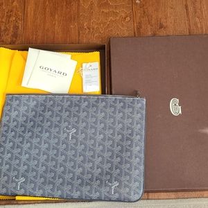 Goyard senat MM grey pouchette